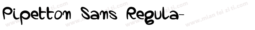 Pipetton Sans Regula字体转换
